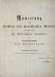 Ramberg, Anweisung: Titelblatt.