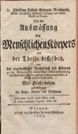 Reinhard 1759, Titelblatt