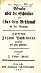 Mengs 1762, Titelblatt