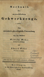 Weber 1836, Titelblatt